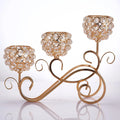 Crystal Candle Holder 3 Arms