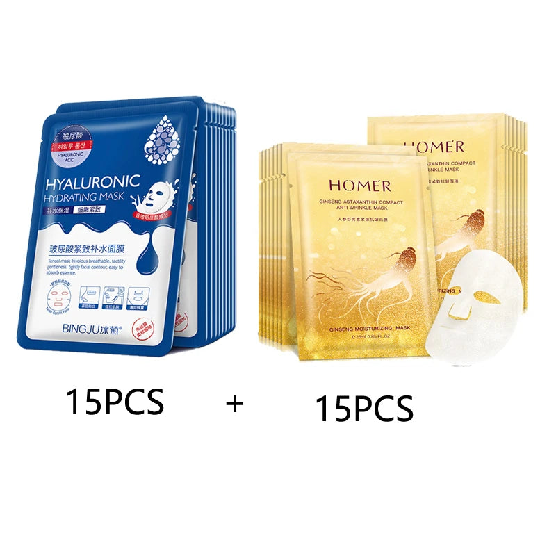30PCS/Lot BIOAQUA Skin Care Sheet Mask
