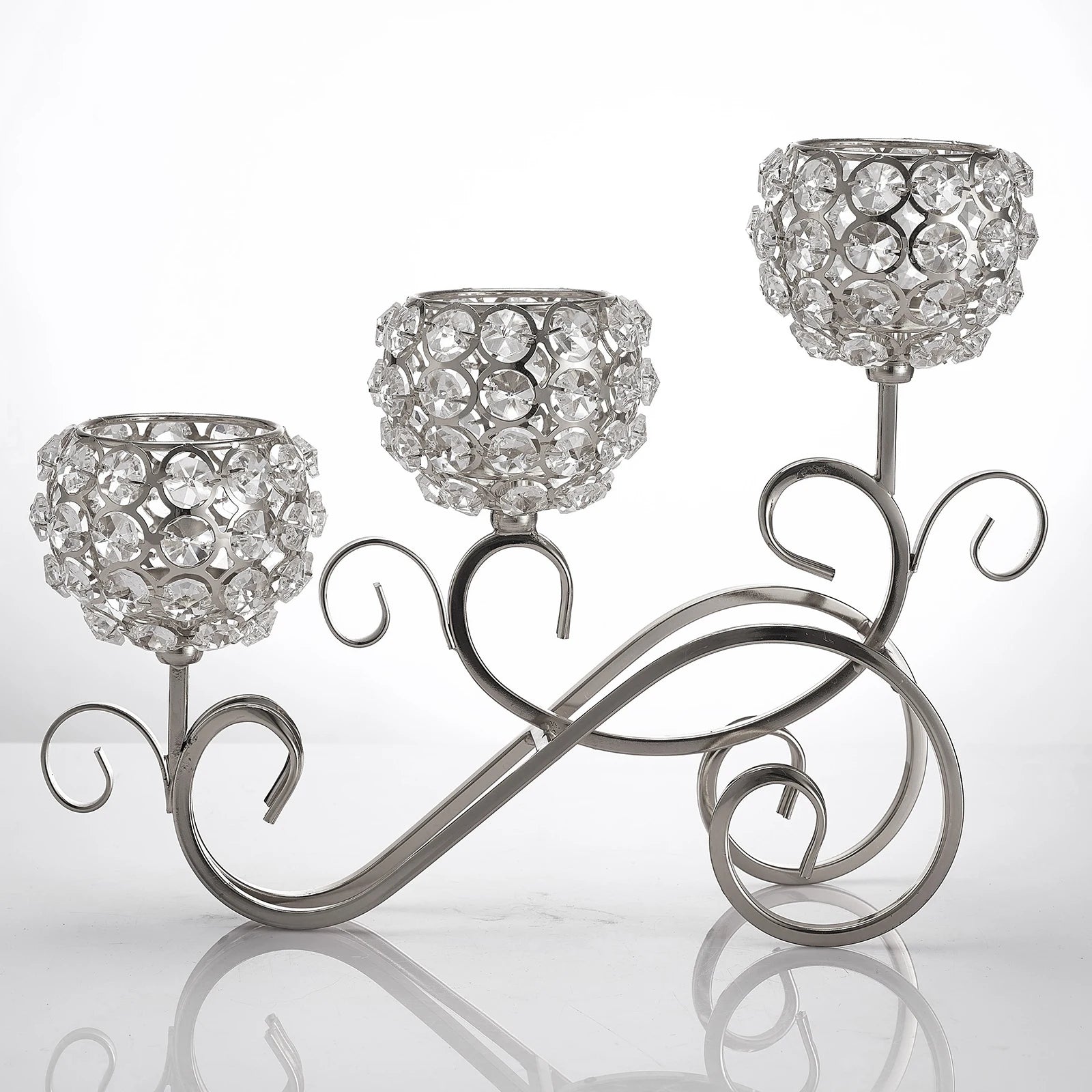Crystal Candle Holder 3 Arms