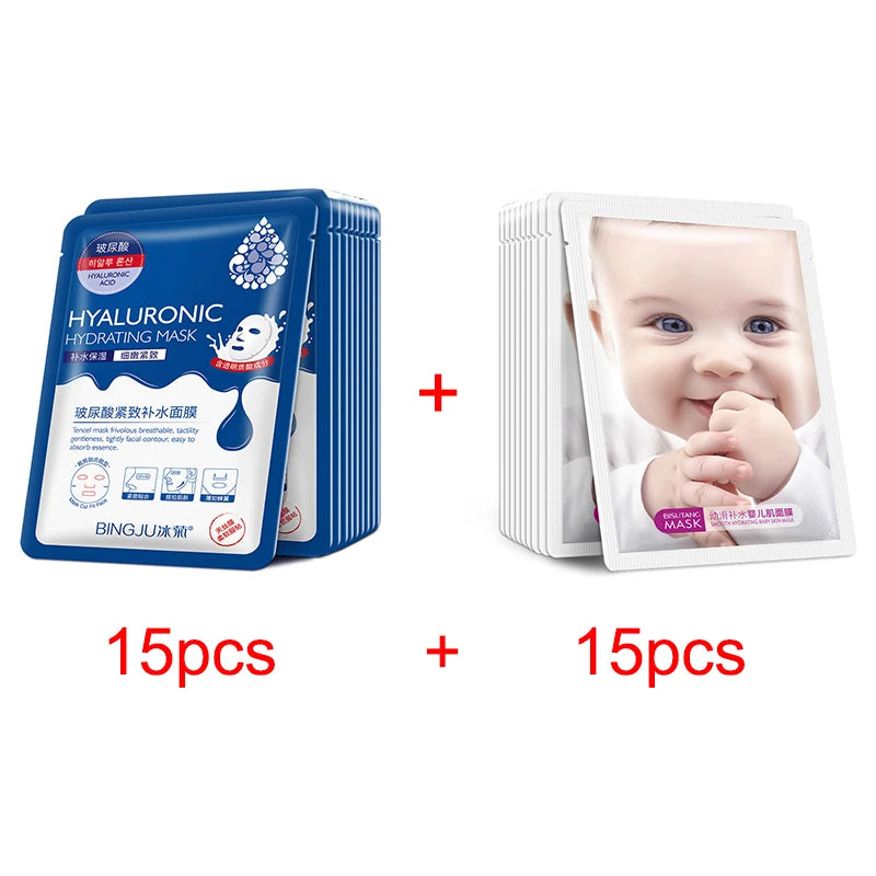 30PCS/Lot BIOAQUA Skin Care Sheet Mask