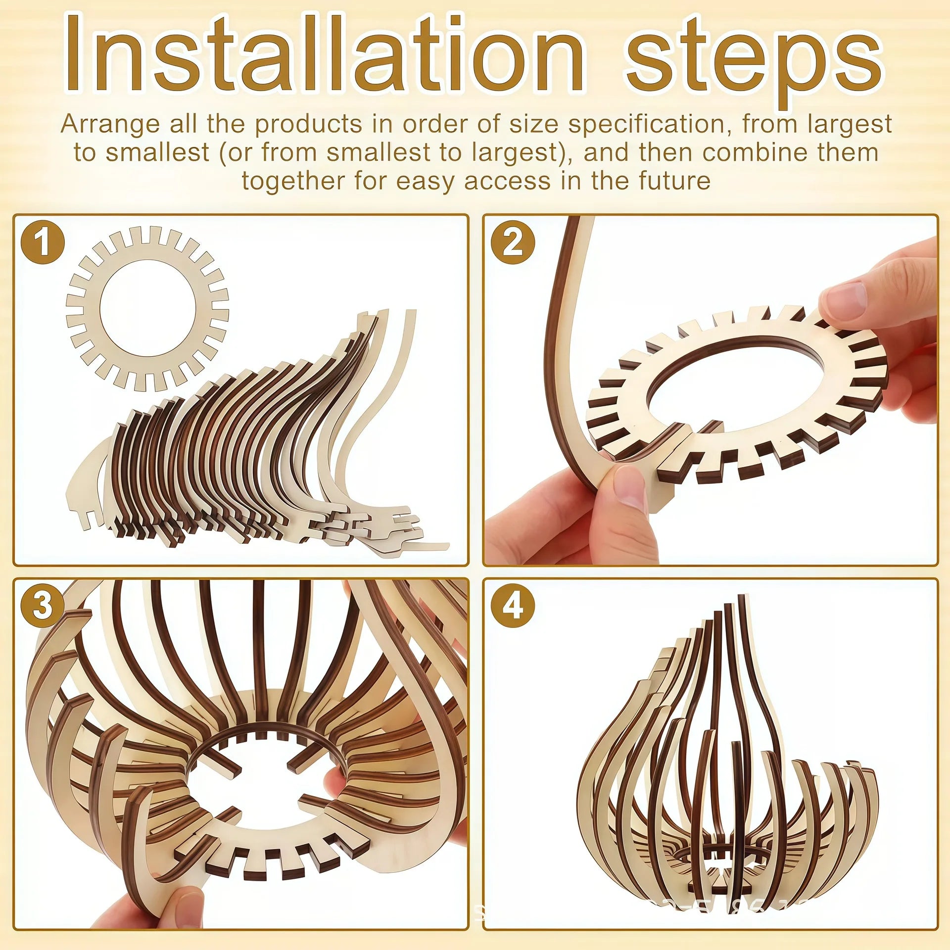 Handmade Candle Holder Made of Wooden