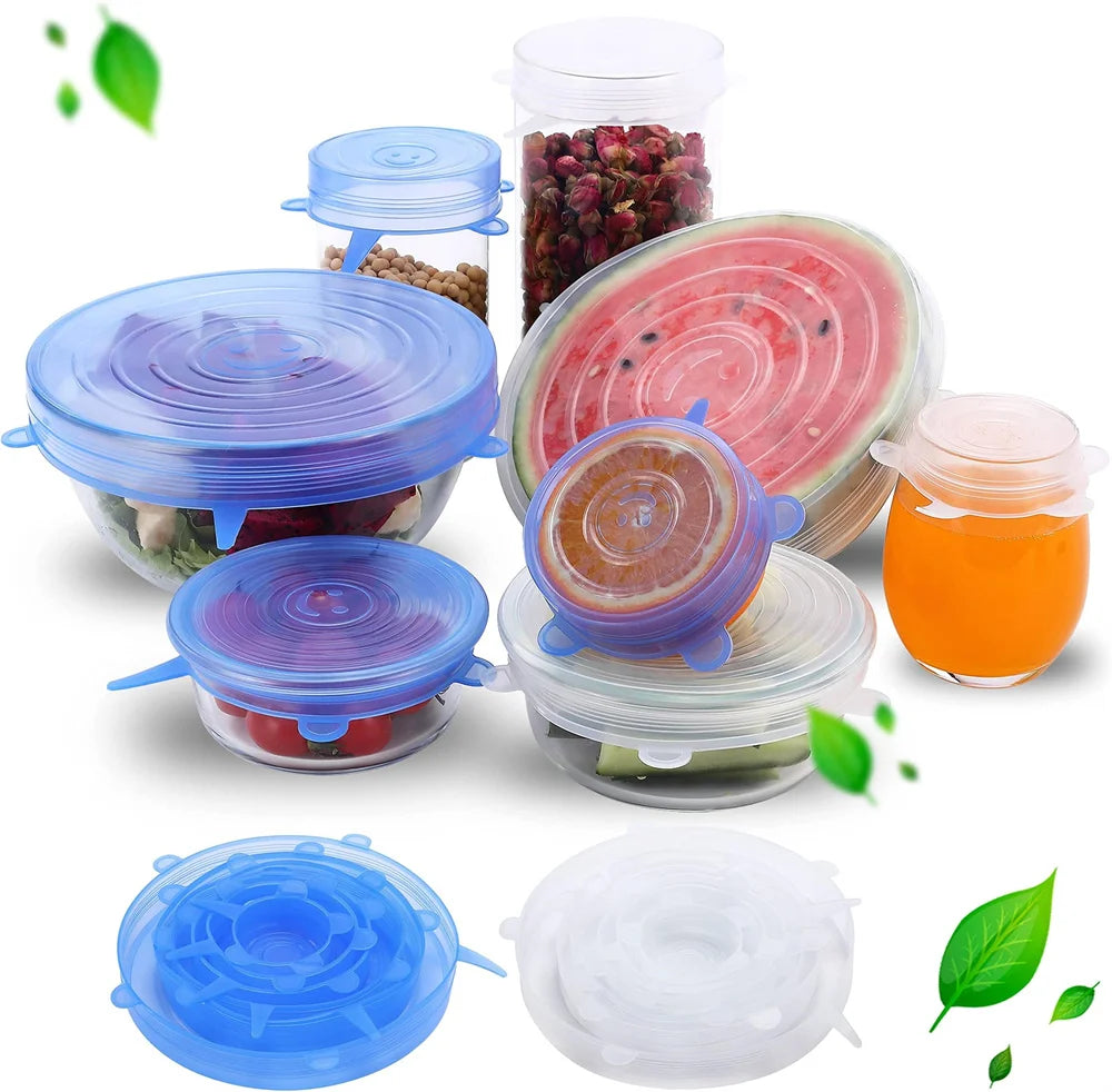 6Pcs Food Grade Silicone Preservation Cover