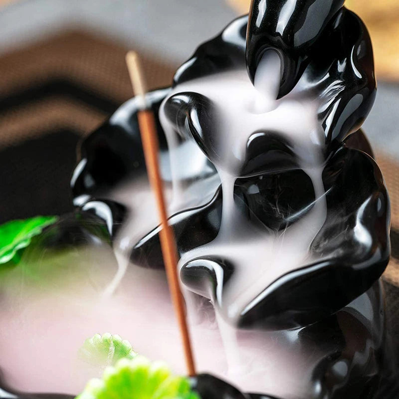 Waterfall Incense Burner Ceramic Incense Holder Handmade