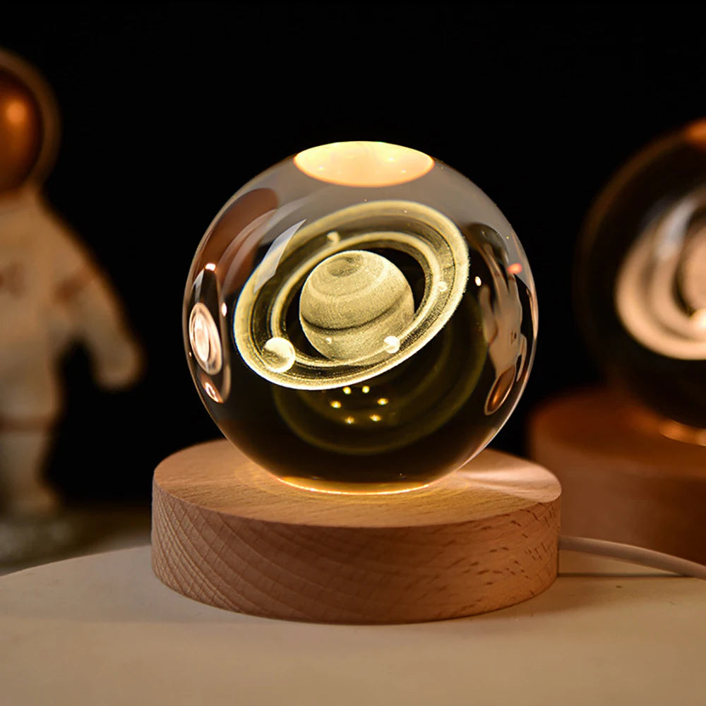 6cm 3D Crystal Ball Decoration