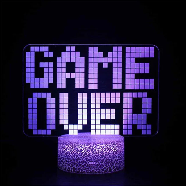 3D LED Gaming Lamp Powered Night Light
