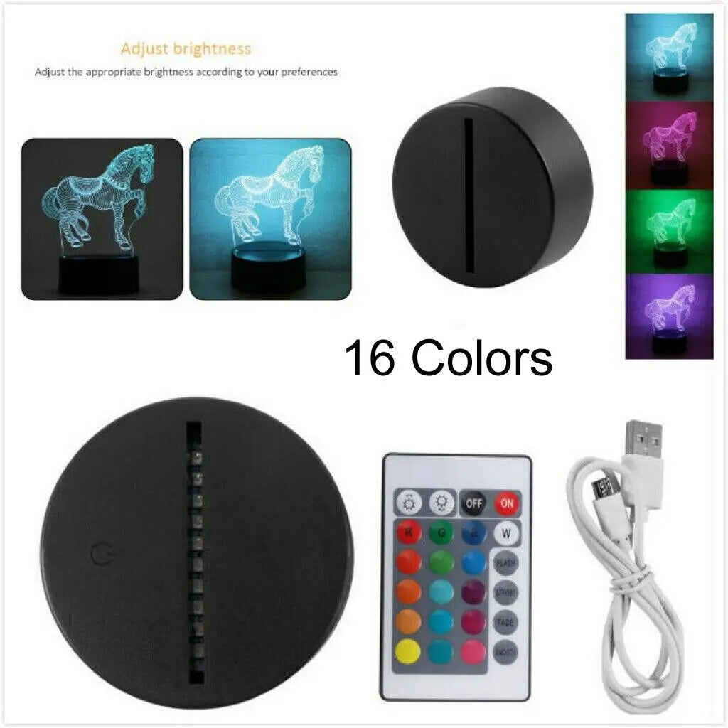 3D LED Gaming Lamp Powered Night Light