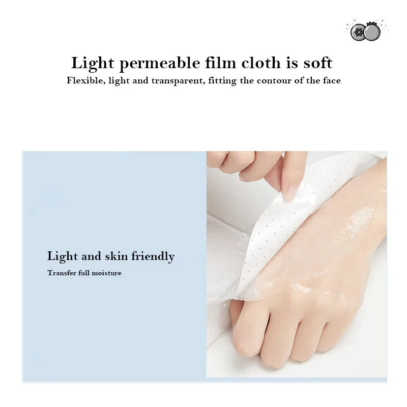 12 Pieces Blueberry Facial Masks Aloe Cucumber Peach Fresh Fruit Moisturizing Face Mask Sheets Facial Skin Care