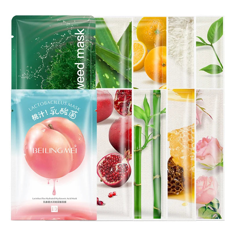 30PCS/Lot BIOAQUA Skin Care Sheet Mask