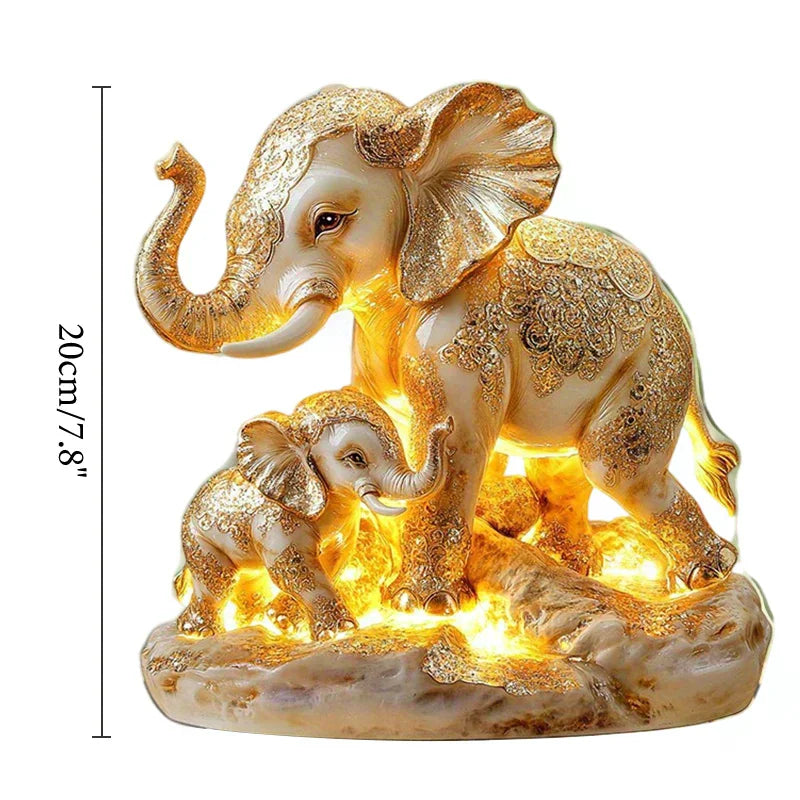 Elephant Statue,2D Flat Acrylic Figurine