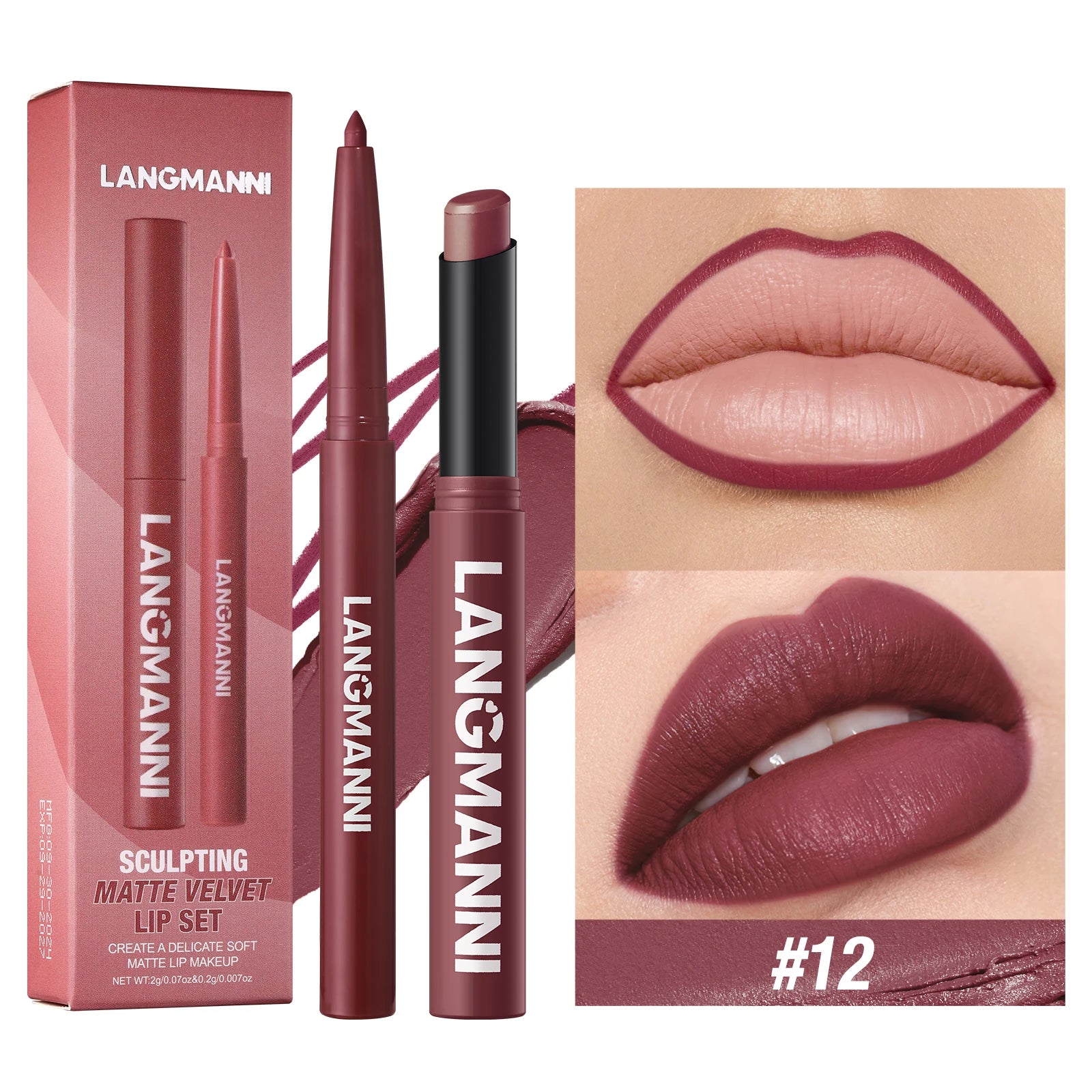 Integrated waterproof lipliner