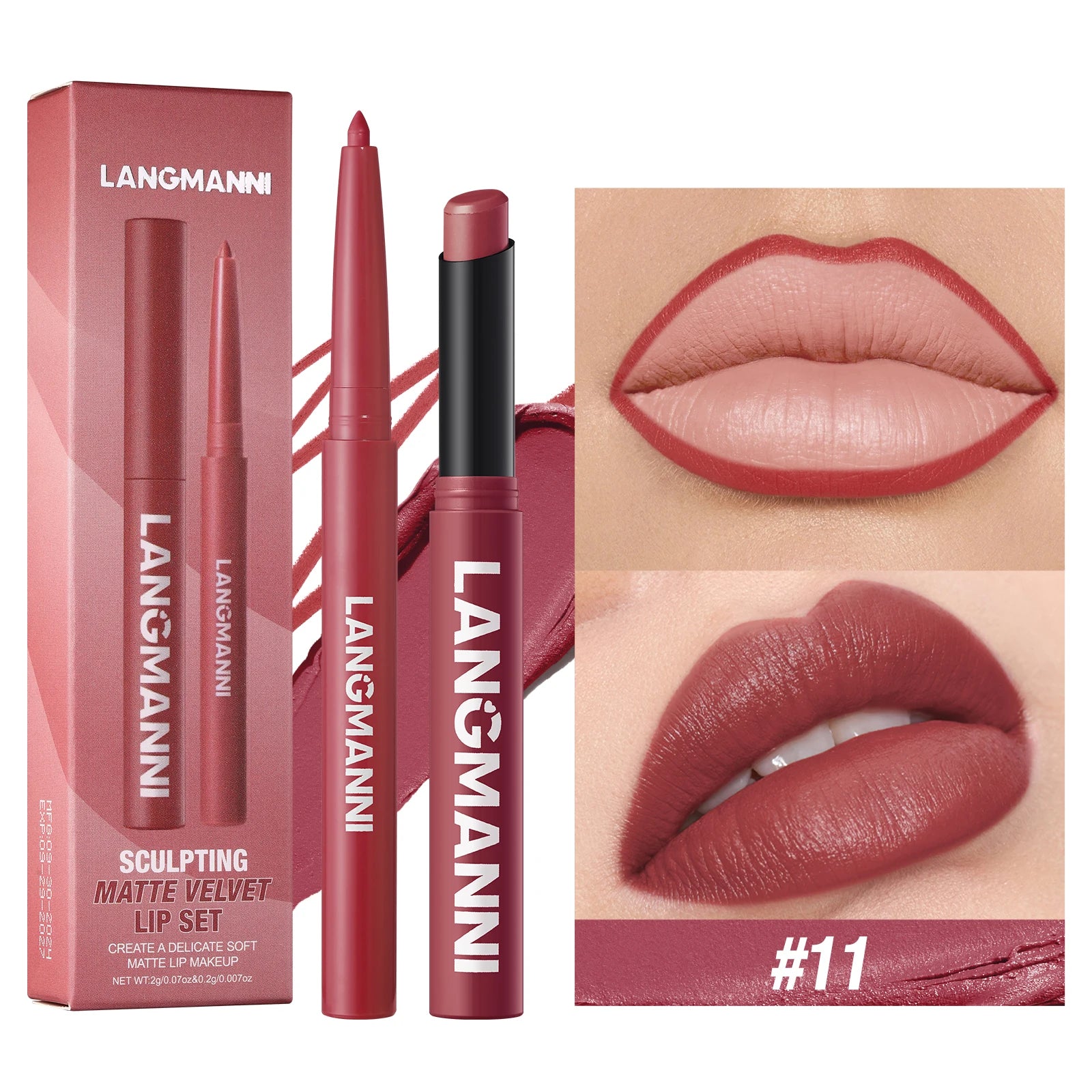 Integrated waterproof lipliner