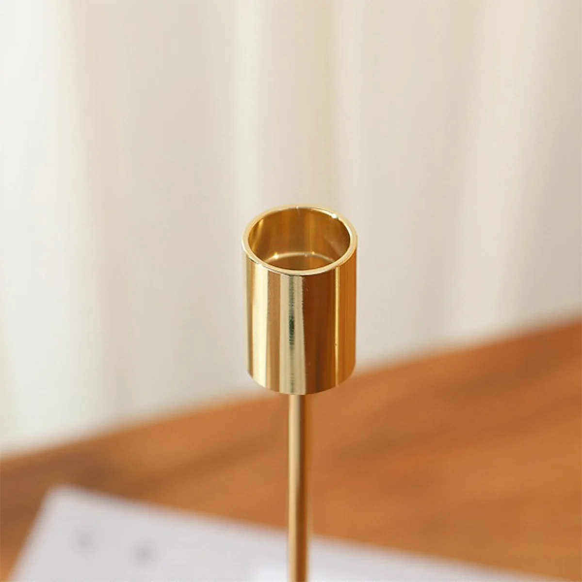 3Pcs Elegant Gold Candlestick Holder