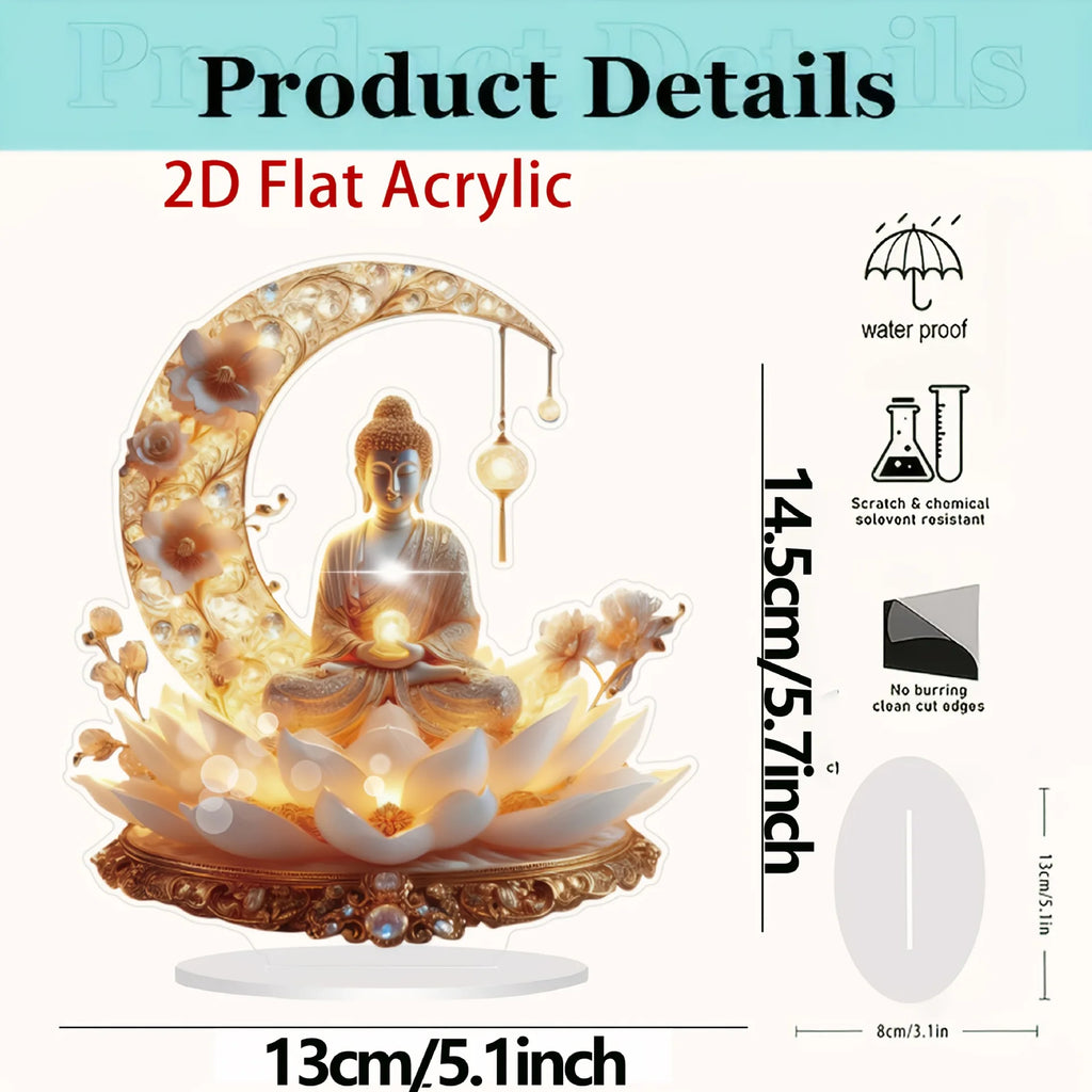 1pcs Lotus Terrace Buddha Statue