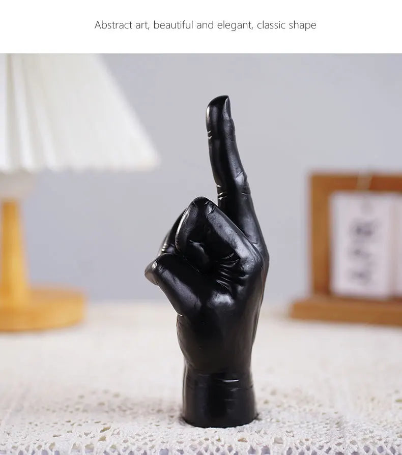 Resin Handicrafts Cute Middle Finger