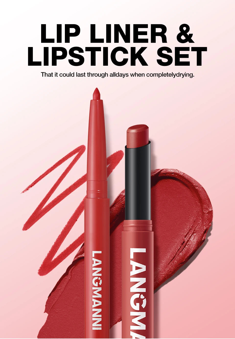 Integrated waterproof lipliner