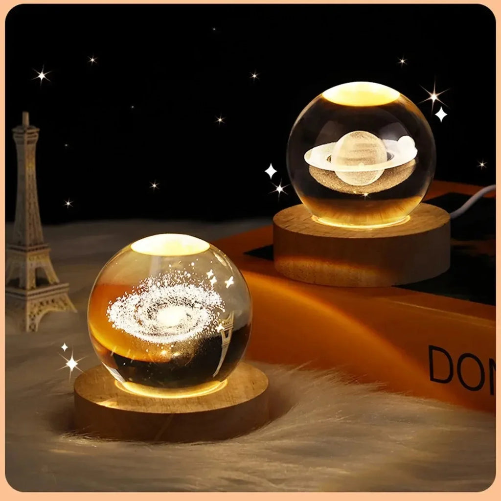 6cm 3D Crystal Ball Decoration