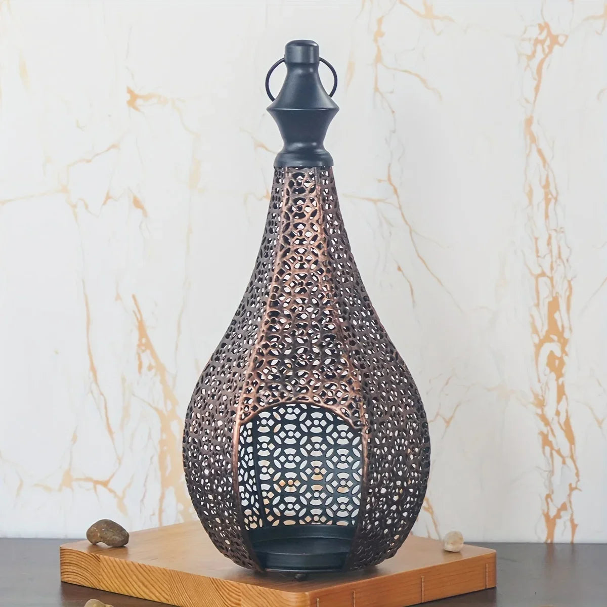Metal Lantern Candle Holder