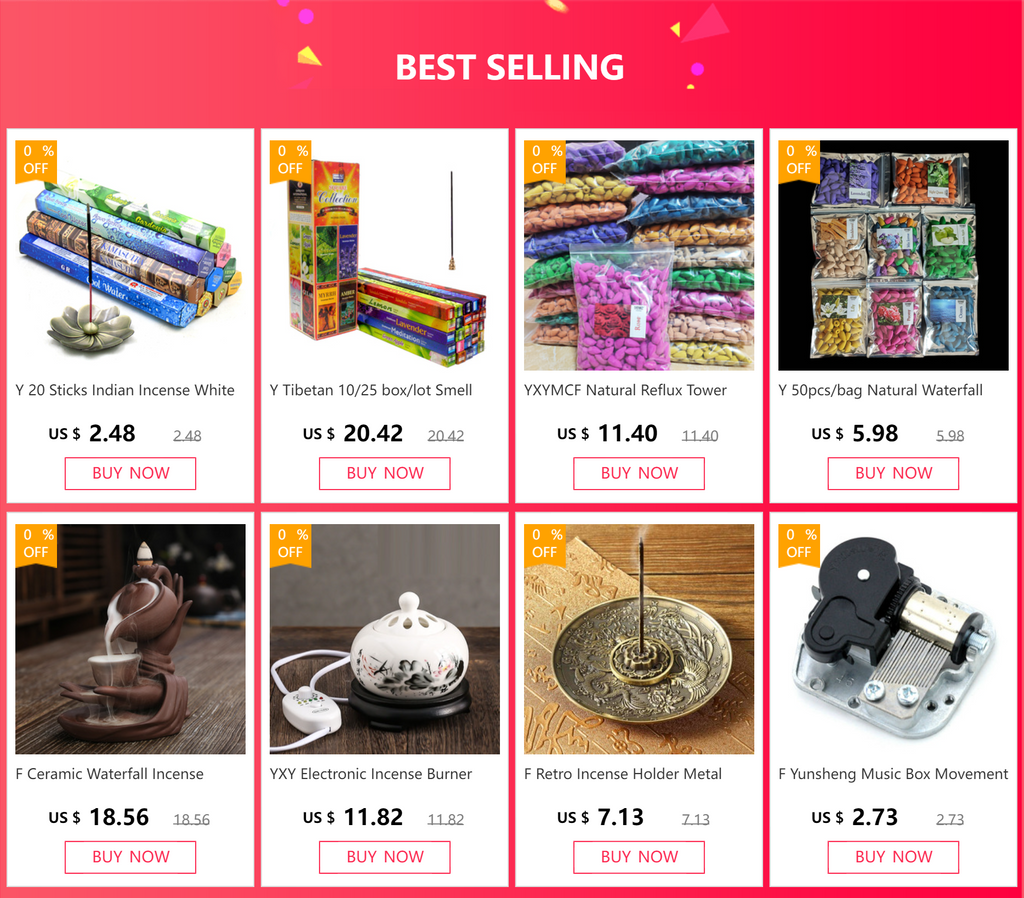 YXYMCF Natural Reflux Tower Incense Backflow Incense Cone
