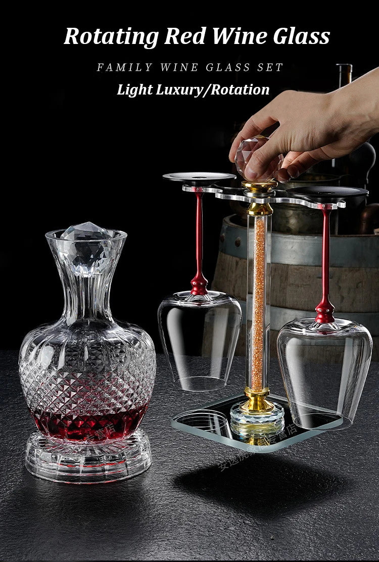 Creative Rotating Glass Wine Glasses