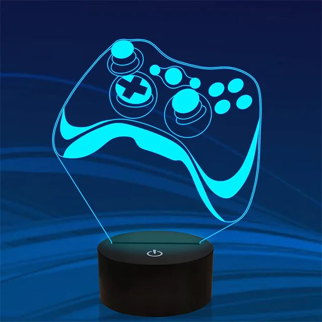 3D LED Gaming Lamp Powered Night Light