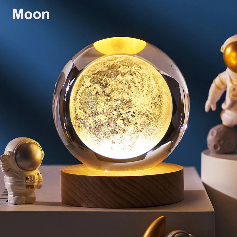 6cm 3D Crystal Ball Decoration