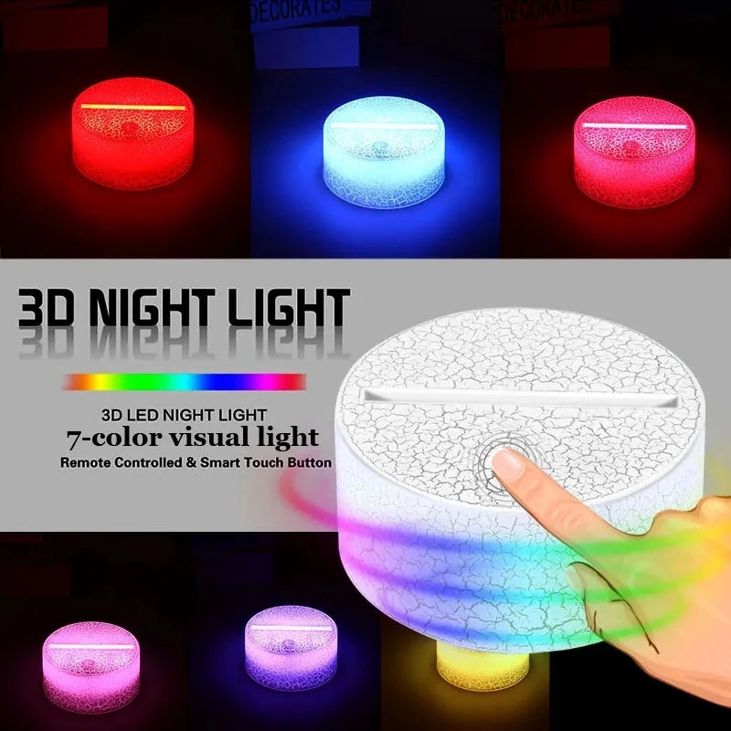 3D LED Gaming Lamp Powered Night Light