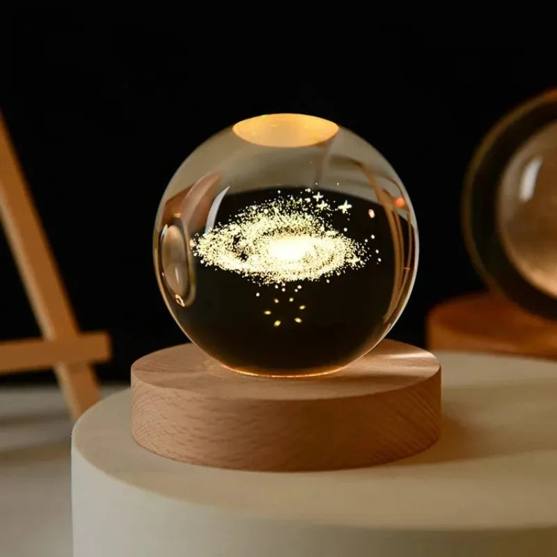 6cm 3D Crystal Ball Decoration