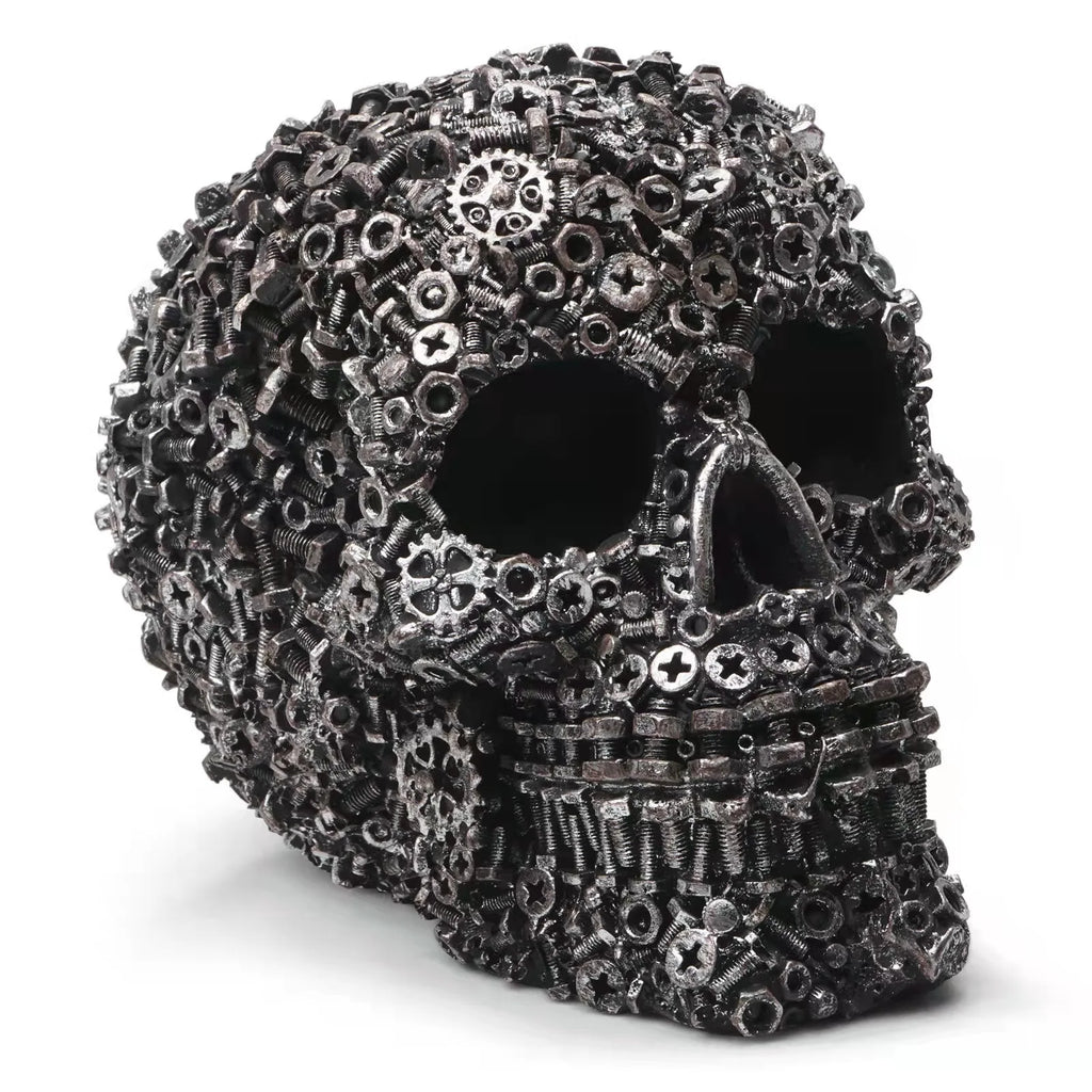 Resin Screw Gear Mechanical Style Skull
