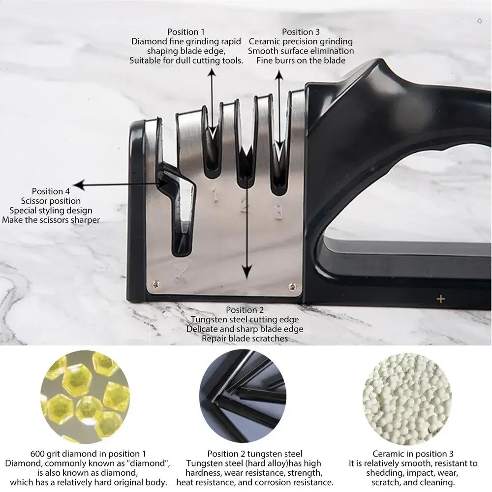 Kitchen 4 Segment Knife Sharpener