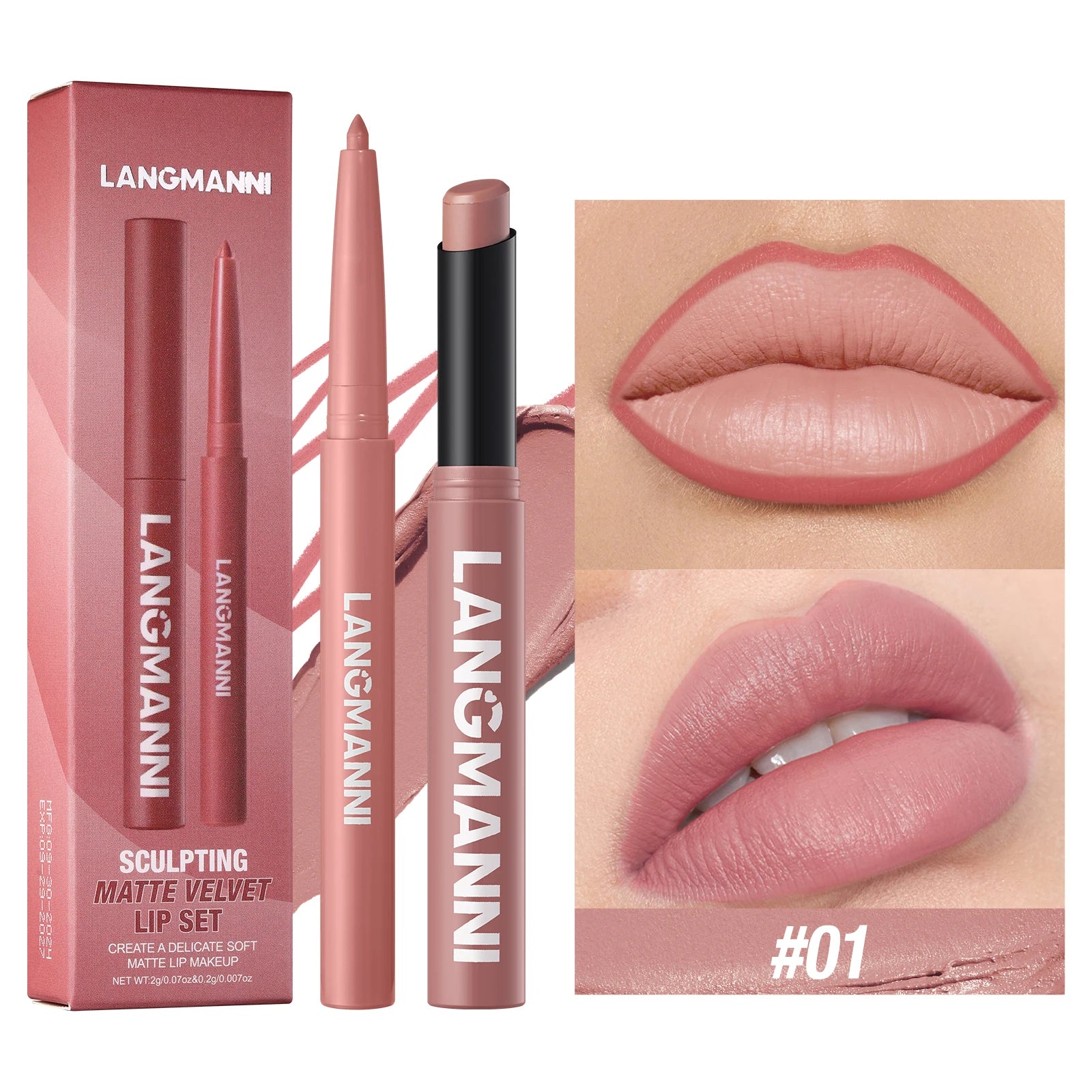 Integrated waterproof lipliner
