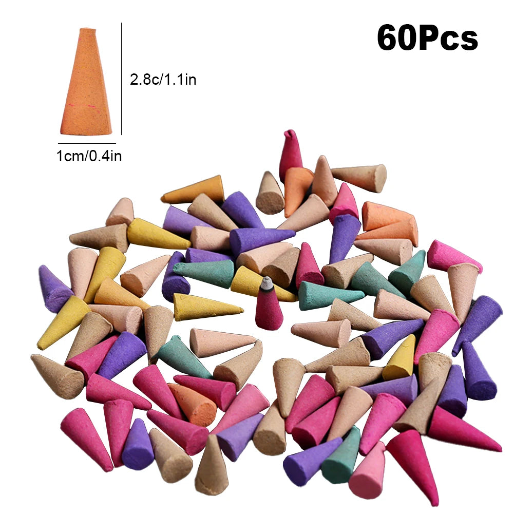 60-600Pcs Scented Incense Cones
