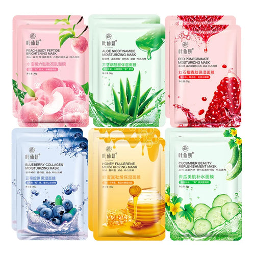 12 Pieces Blueberry Facial Masks