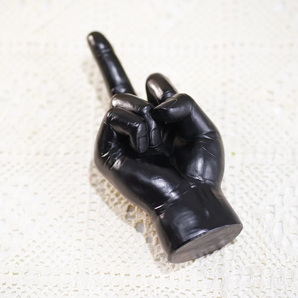 Resin Handicrafts Cute Middle Finger