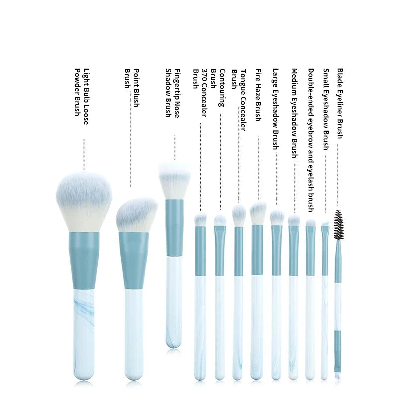 12Pcs Soft Makeup Brushes Set