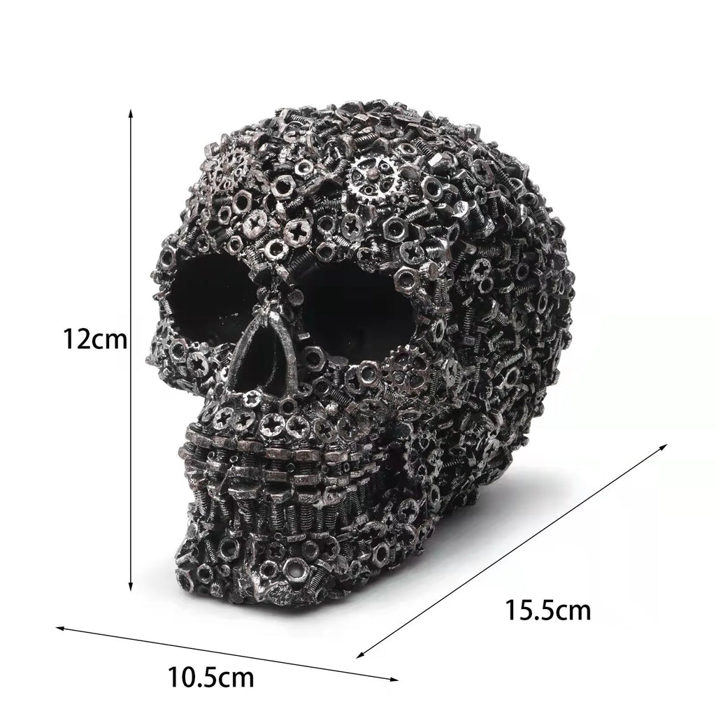 Resin Screw Gear Mechanical Style Skull