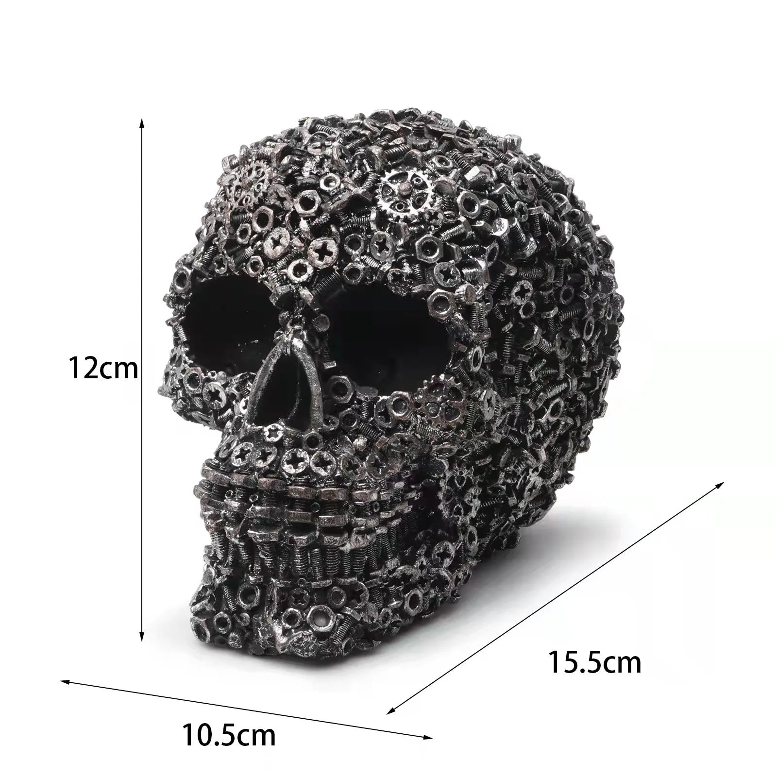 Resin Screw Gear Mechanical Style Skull