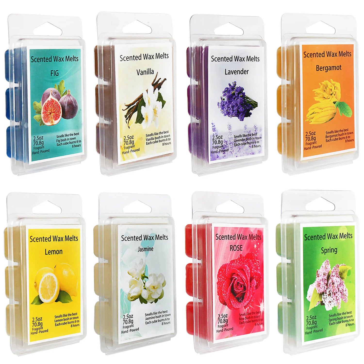 8-box set of scented wax blocks