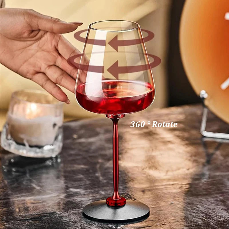 Creative Rotating Glass Wine Glasses