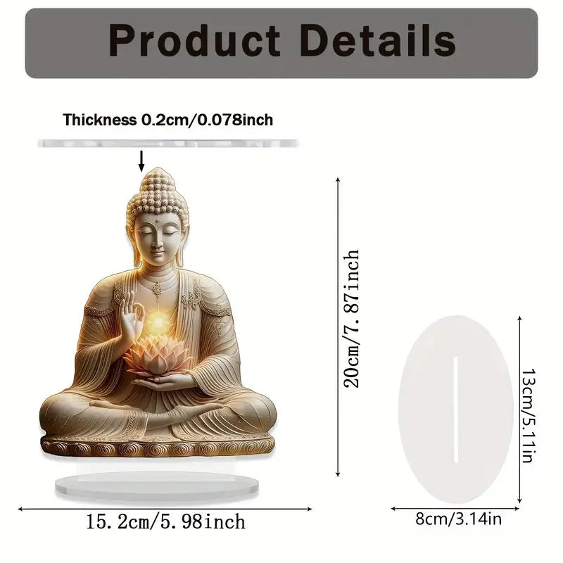 1pcs Lotus Terrace Buddha Statue