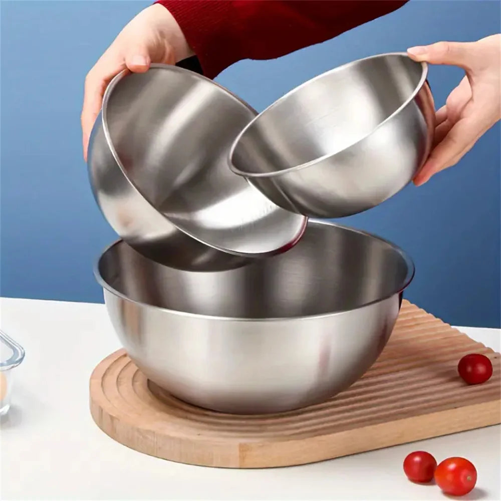 1-3 Stainless Steel Bowl Set with Scale