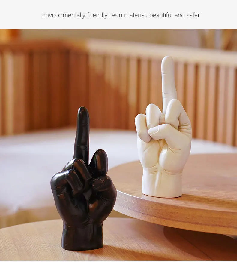 Resin Handicrafts Cute Middle Finger
