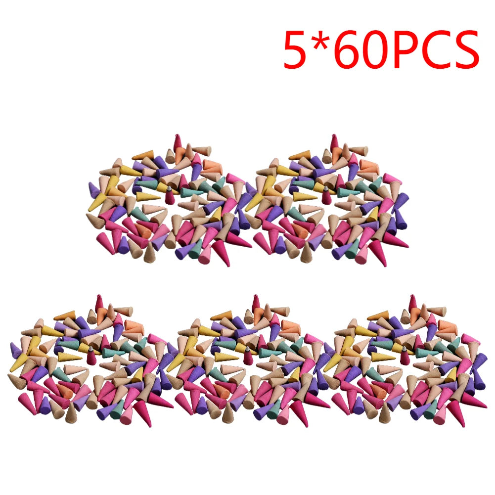 60-600Pcs Scented Incense Cones