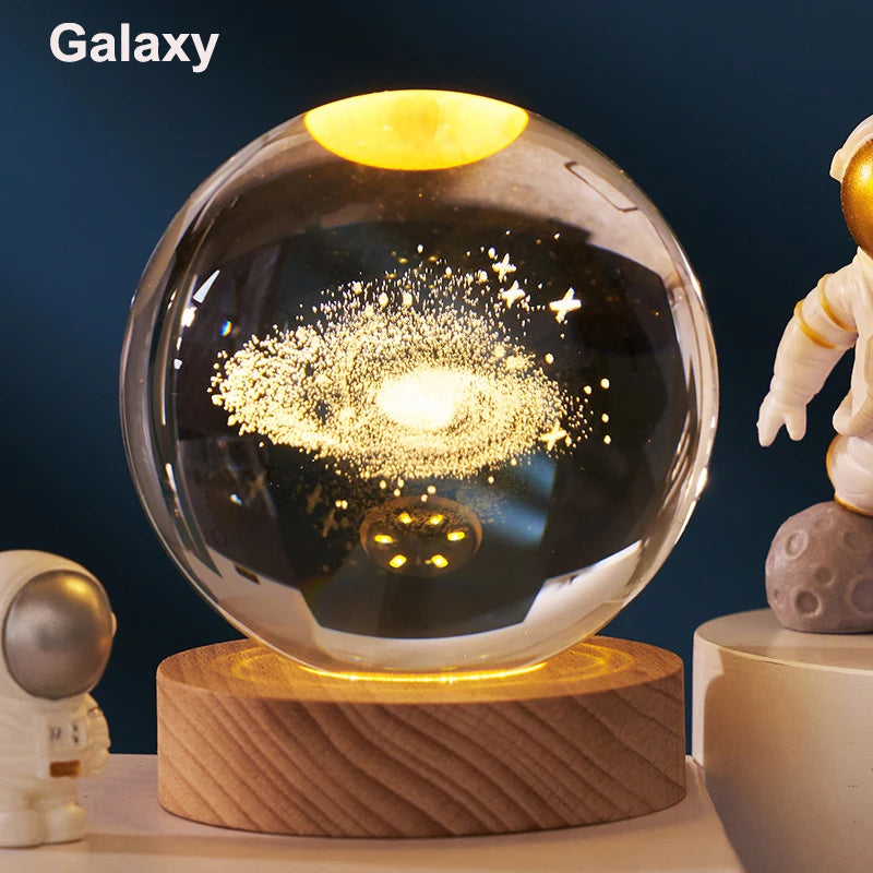 6cm 3D Crystal Ball Decoration