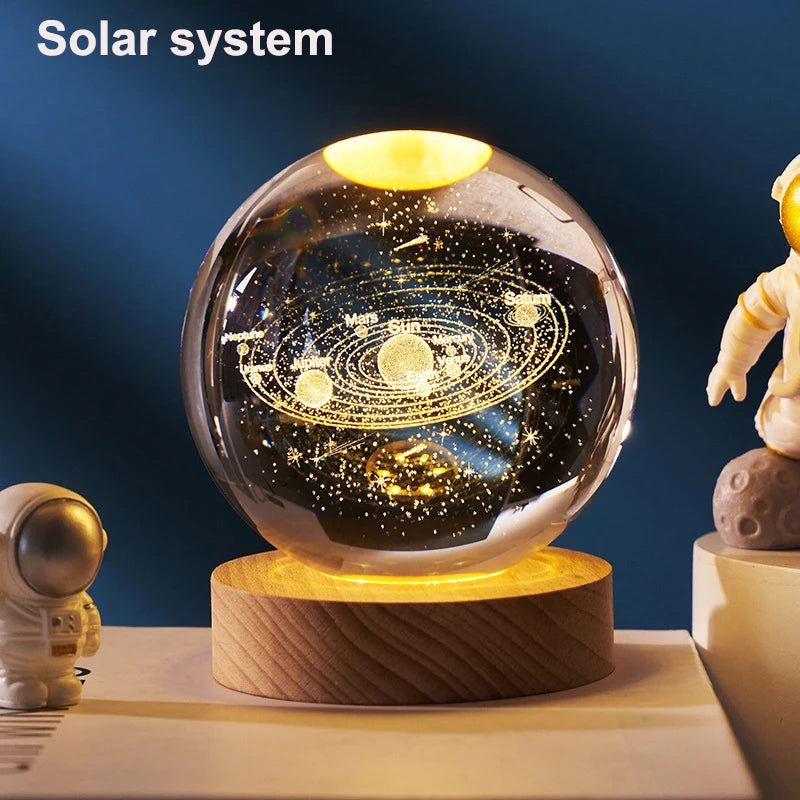 6cm 3D Crystal Ball Decoration