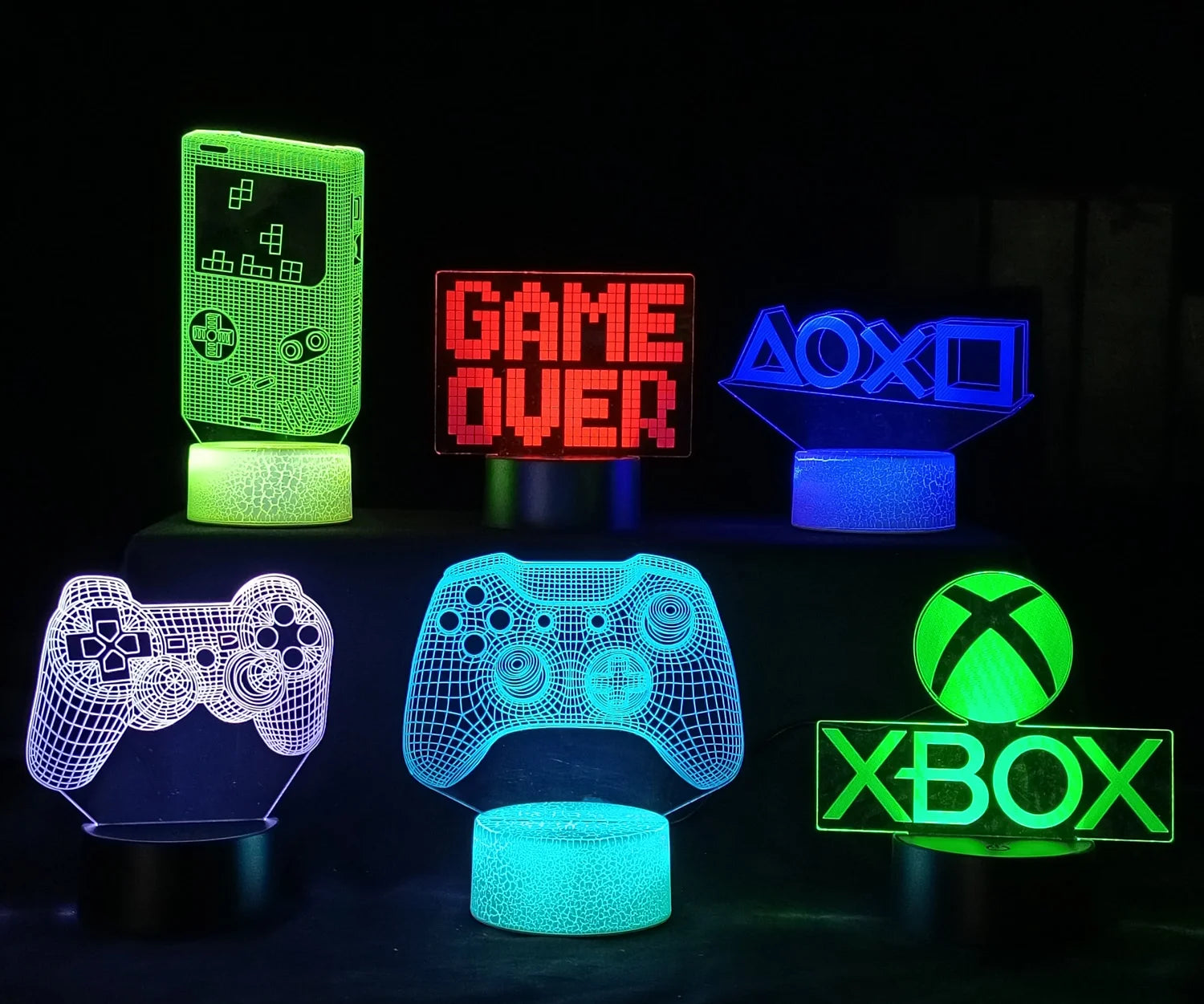 3D LED Gaming Lamp Powered Night Light