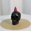 1-piece vintage waterfall backflow incense burner skull