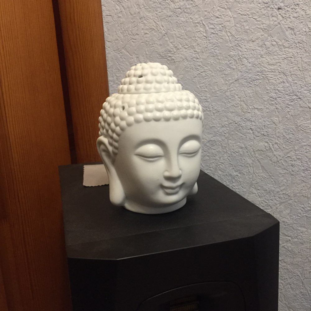 Ceramic Buddha Head Aromatherapy Oil Burner