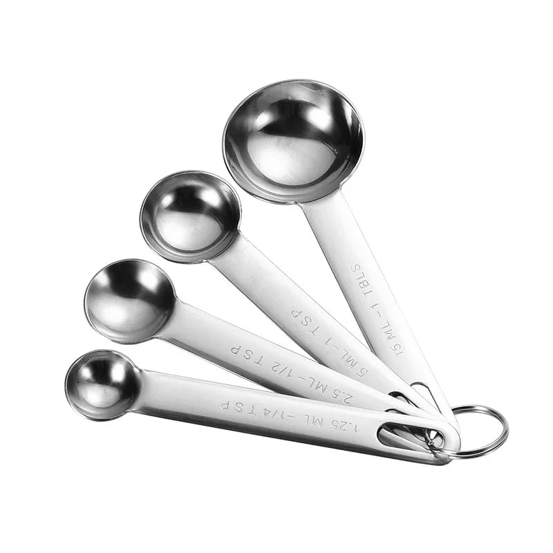 Stainless steel measuring spoon