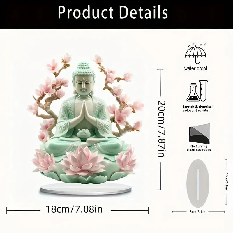 1pcs Lotus Terrace Buddha Statue