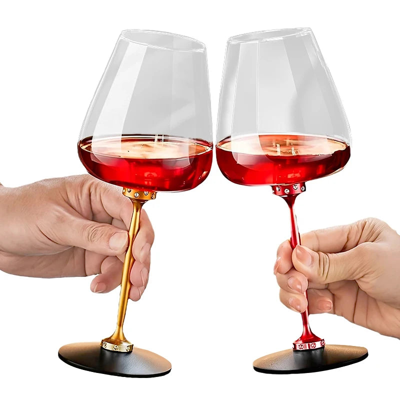 Creative Rotating Glass Wine Glasses